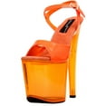 thumbnail image 1 of Women's 7 1/2" Platform With Neon Orange UV Reactive Upper & Platform Shoe, 1 of 2