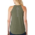 thumbnail image 1 of Women's 7 Grey Chakras Yoga Tank Top (back print), 3XL Military Green, 1 of 3