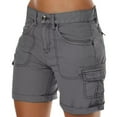 thumbnail image 1 of Women's 7" Hiking Cargo Shorts 6 Pockets Lightweight Quick Dry Golf Shorts Water Resistant Outdoor Summer Shorts, 1 of 6