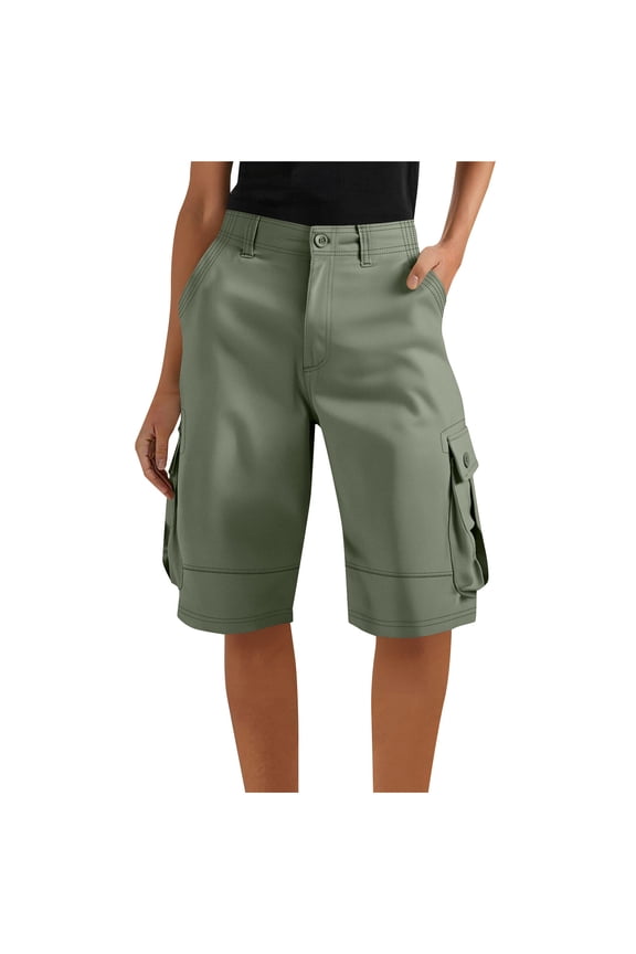 Women's 7" Hiking Cargo Shorts Quick Dry Lightweight Golf Athlectic Casual Summer Shorts with 6 Pockets