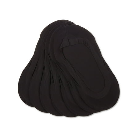 MeMoi Women's 7 Pair Pack Fine Edge Liner Socks - Womens - Female, One Size, Black-Nude