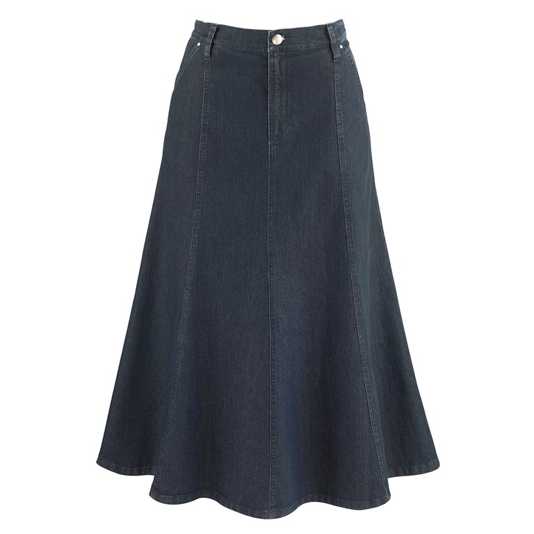 Women's 8-Gore Denim Riding Maxi Skirt - 31.5