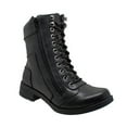 thumbnail image 1 of Women's 8" Zipper Biker Boot Black, 1 of 4
