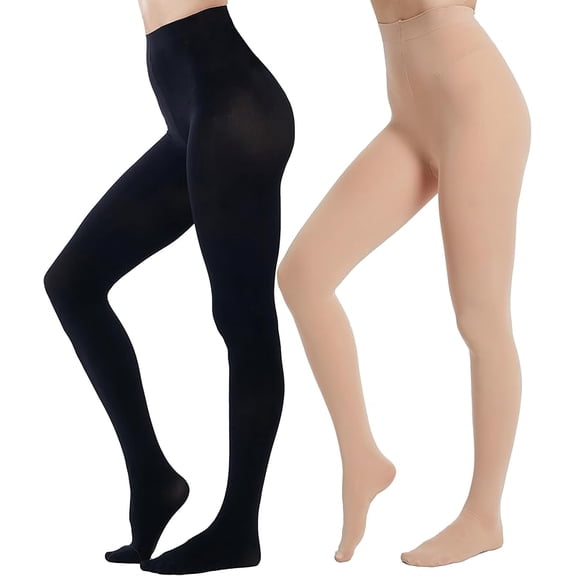 Women's 80D Ultra Soft Opaque Tights, High Waist Solid Color Footed Pantyhose with 29 Colors