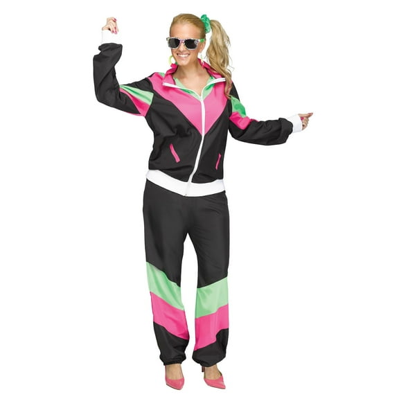 Women's 80s Track Suit Plus Size Costume