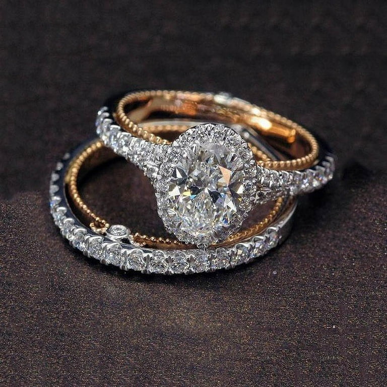 Egg shaped cheap wedding ring