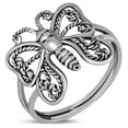 thumbnail image 1 of Women's 925 Sterling Silver Butterfly Ring - Size 9.5, 1 of 3