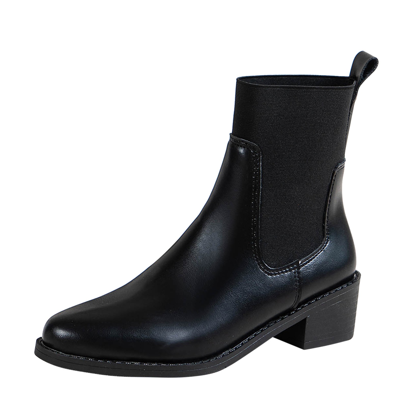 Women's 9608 Chelsea Lug Sole Casual Outdoor Boots Ankle Booties