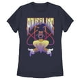 thumbnail image 1 of Women's A Goofy Movie Powerline Retro  Graphic Tee Navy Blue Small, 1 of 4
