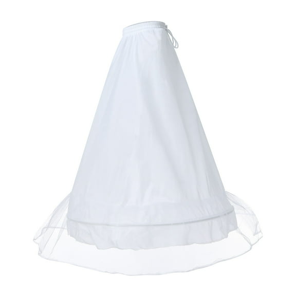 Women's A-Line Floor Length Wedding Hoop Skirt Petticoat Underskirt for Bridal Gown Elegant Formal Dress