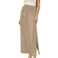 thumbnail image 1 of Women's A Line Skirt with Side Slit - Casual Summer Flowy Skirt - Pair with Tops for Daily & Parties, 1 of 3