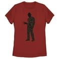 thumbnail image 1 of Women's A Nightmare on Elm Street Freddy Krueger Don't Fall Asleep Graphic Tee Red Small, 1 of 4