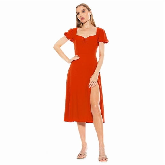 Women's ALEXIA ADMOR Gracie Fit & Flare Dress 6 Coral