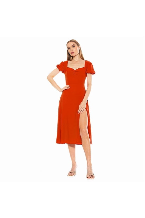 Women's ALEXIA ADMOR Gracie Fit & Flare Dress 6 Coral