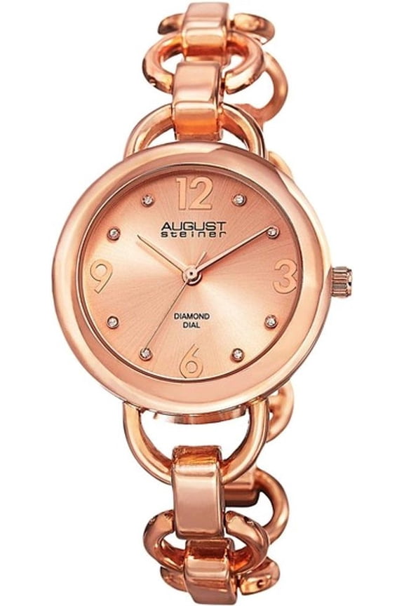 Women's AS8132RG Rose Gold-Tone Watch with Link Bracelet