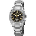thumbnail image 1 of Women's AS8193SSB Silver Swiss Quartz Watch with Black Dial and Silver Bracelet, 1 of 5