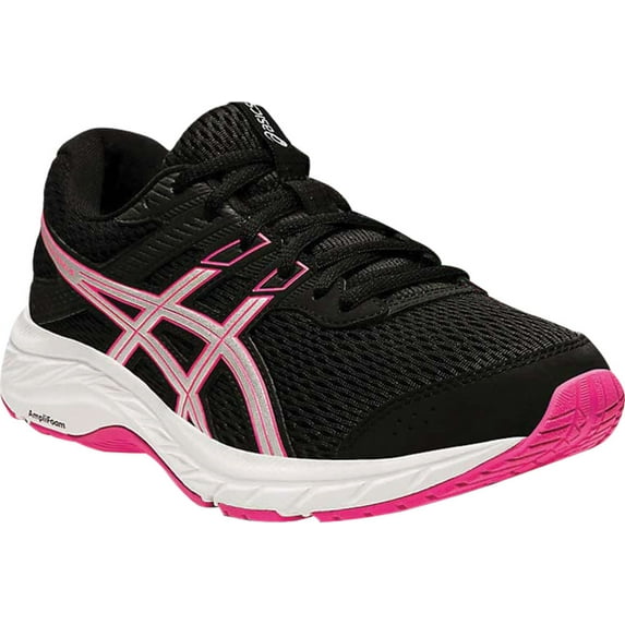 Women's ASICS GEL-Contend 6 Running Sneaker Black/Pink Glo 6.5 B
