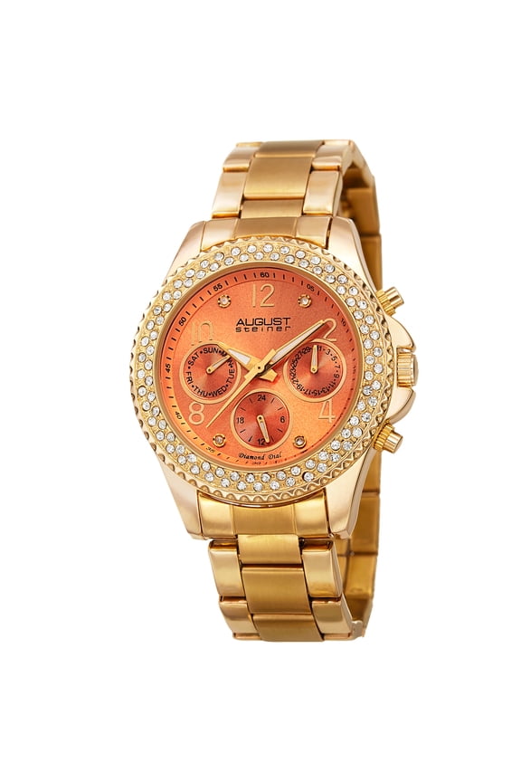 Women's AST8136YGOR Swiss Quartz Diamond Gold-Tone Bracelet Watch