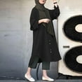 thumbnail image 1 of Women's Abaya Long Sleeve Casual Dress Dubai Outfits Elegant Prayer Gown, 1 of 4