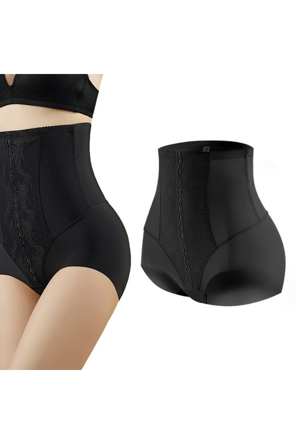 Women's Abdominal Shaping Pants High Waist Triangle Tummy Tuck Pants Hip Lifting Slimming Shaping Pants - 2XL