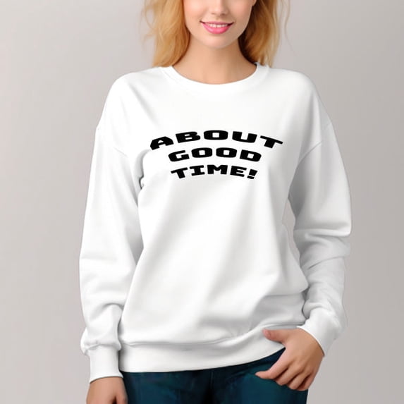 Women's About Pattern Crew Neck Pullover Cozy Clothes Autumn Winter