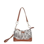 Women s Abstract Tapestry Shoulder Bag | Modern Tote & Sling Satchel with Vegan Leather Handle