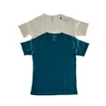 thumbnail image 1 of Women's Acid Wash Classic T-shirt, Cotton Plain Crew Neck Tee 2 Pack, 1 of 5