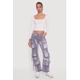 thumbnail image 1 of Women's Acid Wash Straight Leg Utility Jeans, 1 of 5