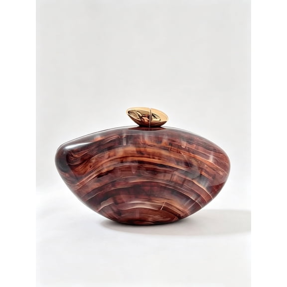 Women's Acrylic Clutch Purse Marble Pattern Evening Bag Hard Shell Minaudiere Handbag for Wedding Party