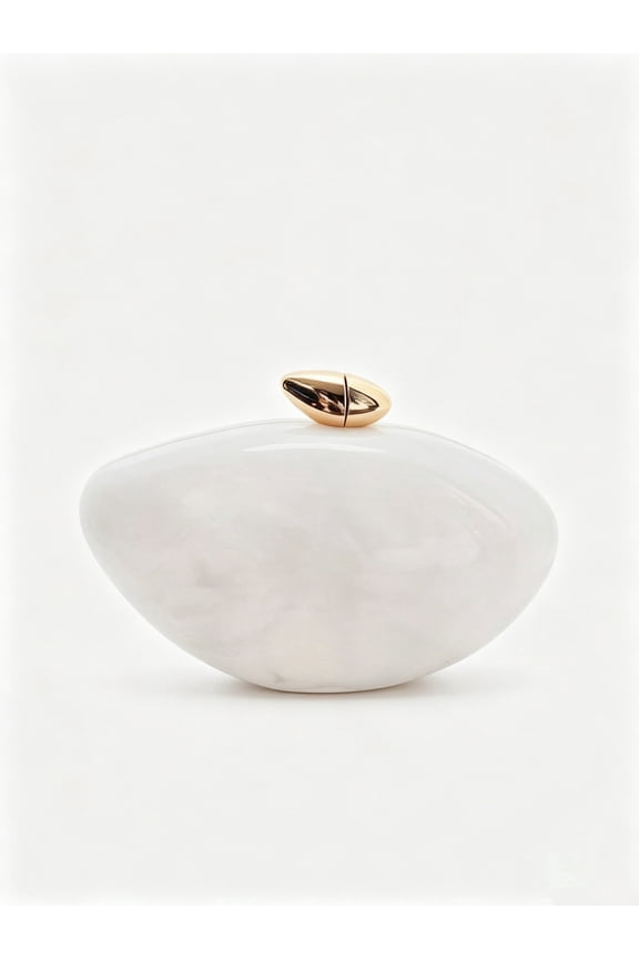 Women's Acrylic Clutch Purse Marble Pattern Evening Bag Hard Shell Minaudiere Handbag for Wedding Party