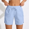 thumbnail image 1 of Women's Active 7 Inseam Athletic Long Running High Wasistband Shorts, Fast-Drying Lightweight Shorts with Pocket, 1 of 4