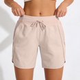 thumbnail image 1 of Women's Active 7 Inseam Athletic Long Running High Wasistband Shorts, Fast-Drying Lightweight Shorts with Pocket, 1 of 5