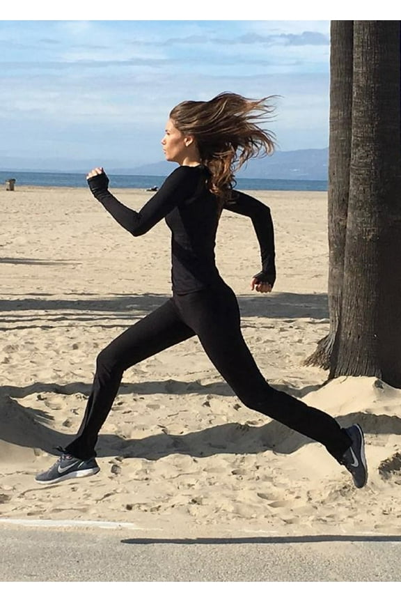 Women's Active American Fitness Couture High Quality Super Soft Comfortable High Waist Bootleg Yoga Pants