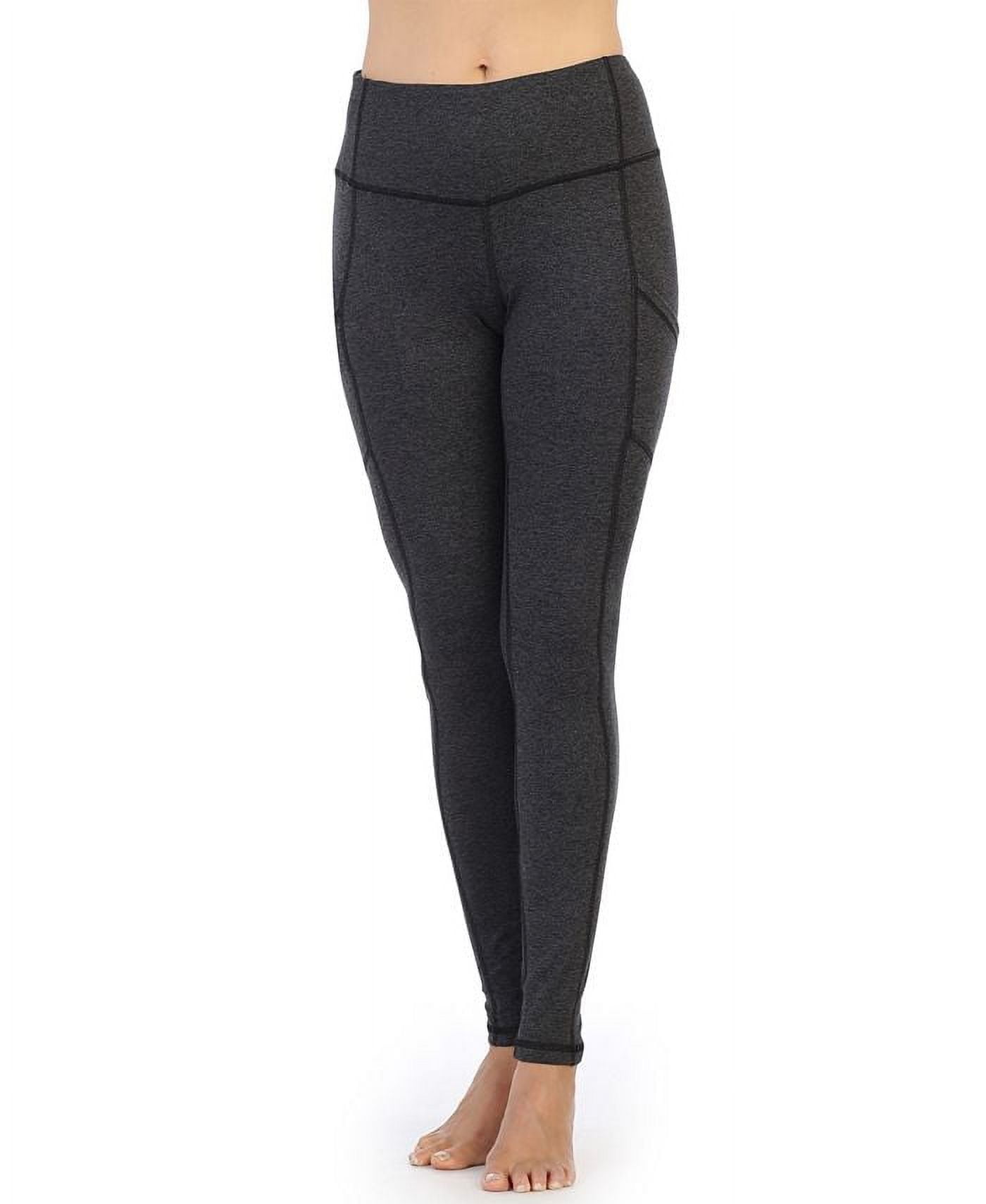 Women's Active American Fitness Couture High Quality Super Soft High Waist Full Length Side Pocket Compression Leggings