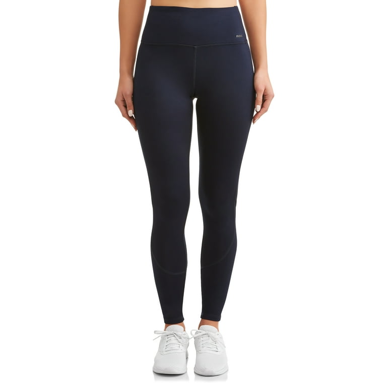 Women's Active Brushed Back Legging With Reflective Art 