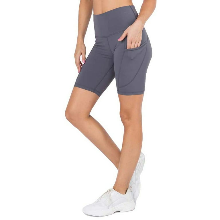 Women s Active Buttery Soft Biker Shorts with Pockets