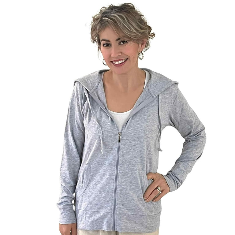 パーカー・フーディ HUECLOSET Thermal Warmer Hood Zip Up SE545 Heated Zip-Up Hoodie @ SharperImage.com