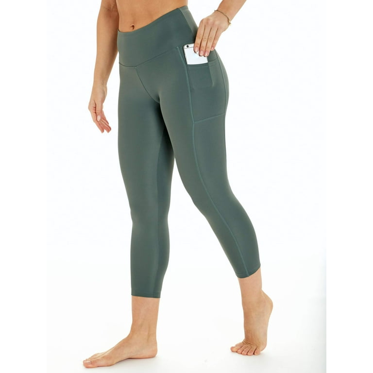 Women's Active Core High Rise Flat Waist Mid Calf Capri Legging 22