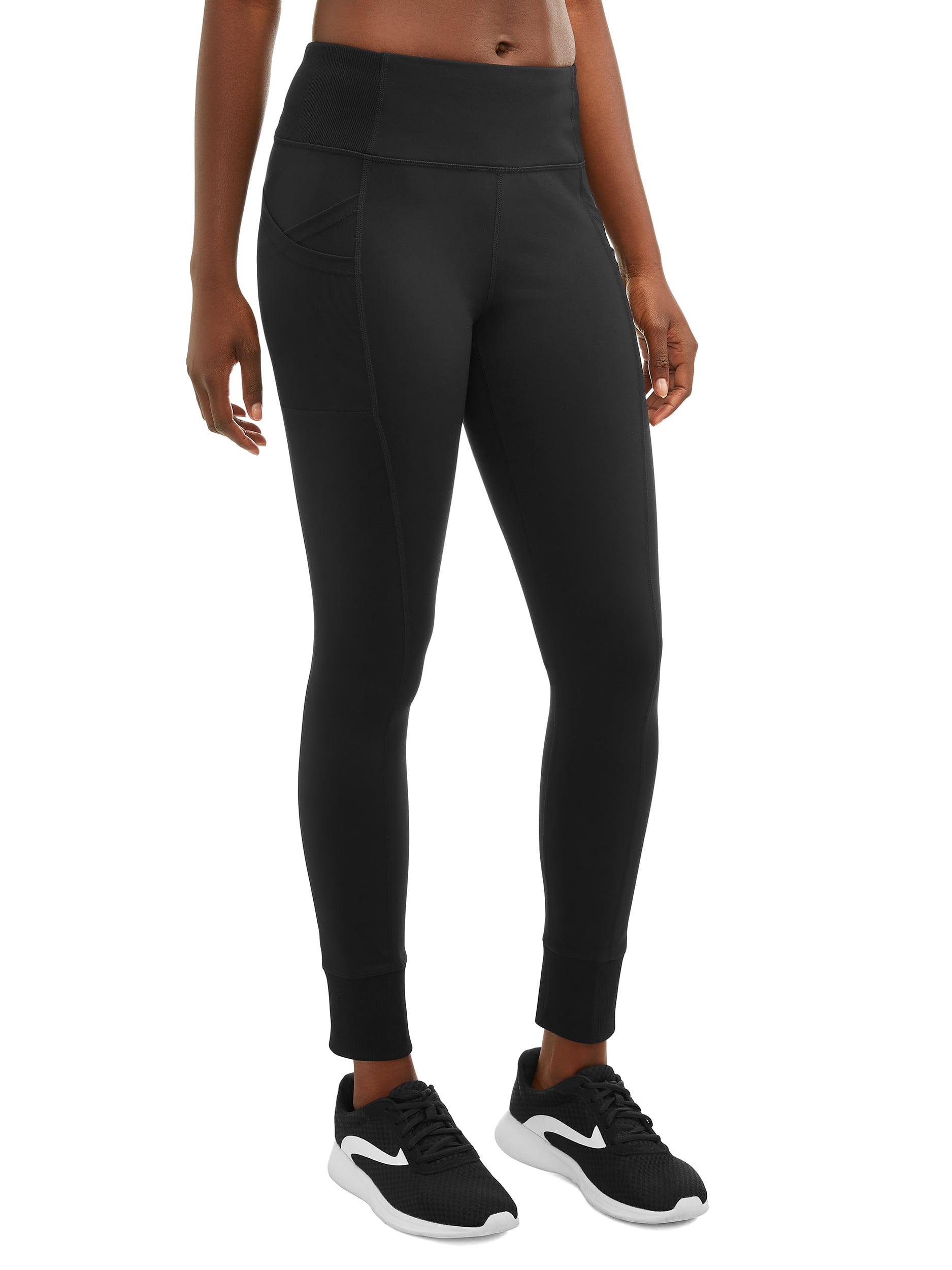 Women's Active High Waisted Workout Leggings with Side Pocket 