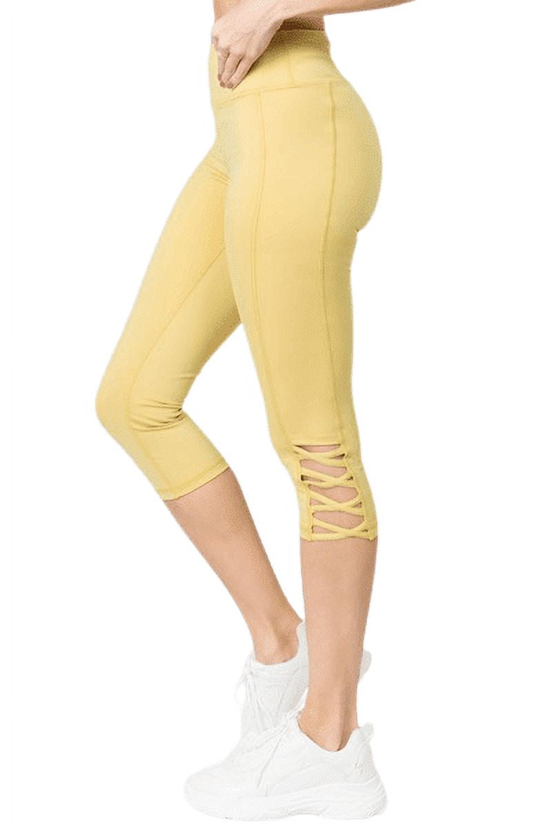 Top more than 256 womens yellow capri leggings latest