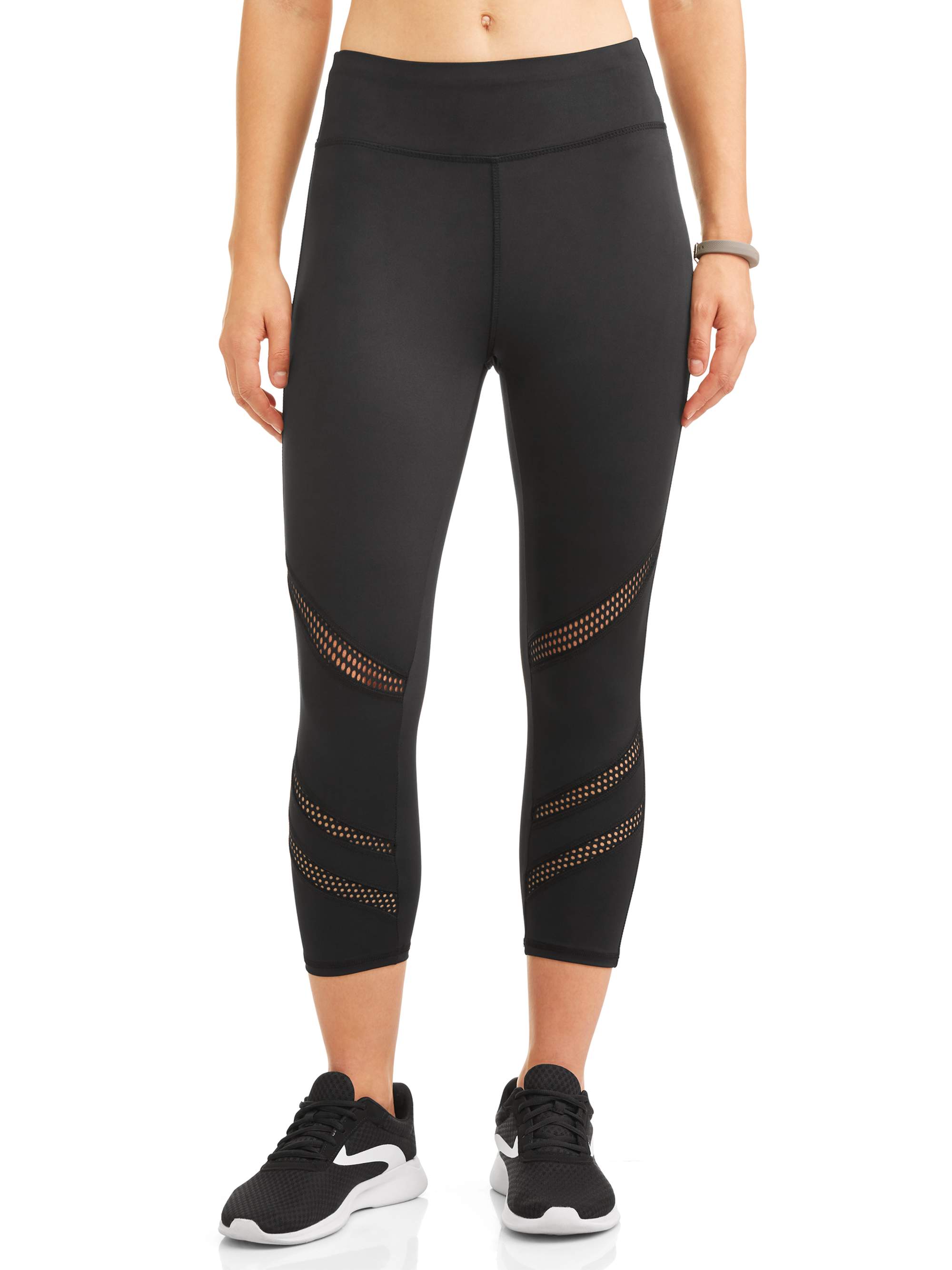 Women's Active Performance Mesh Panel Capri - image 1 of 4