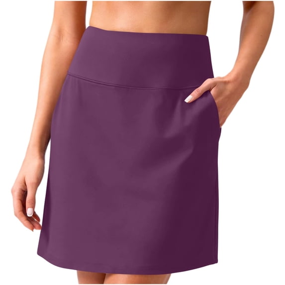 Women's Active Performance Skort Lightweight Skirt for Running Tennis Golf Workout Sports Purple S(S)
