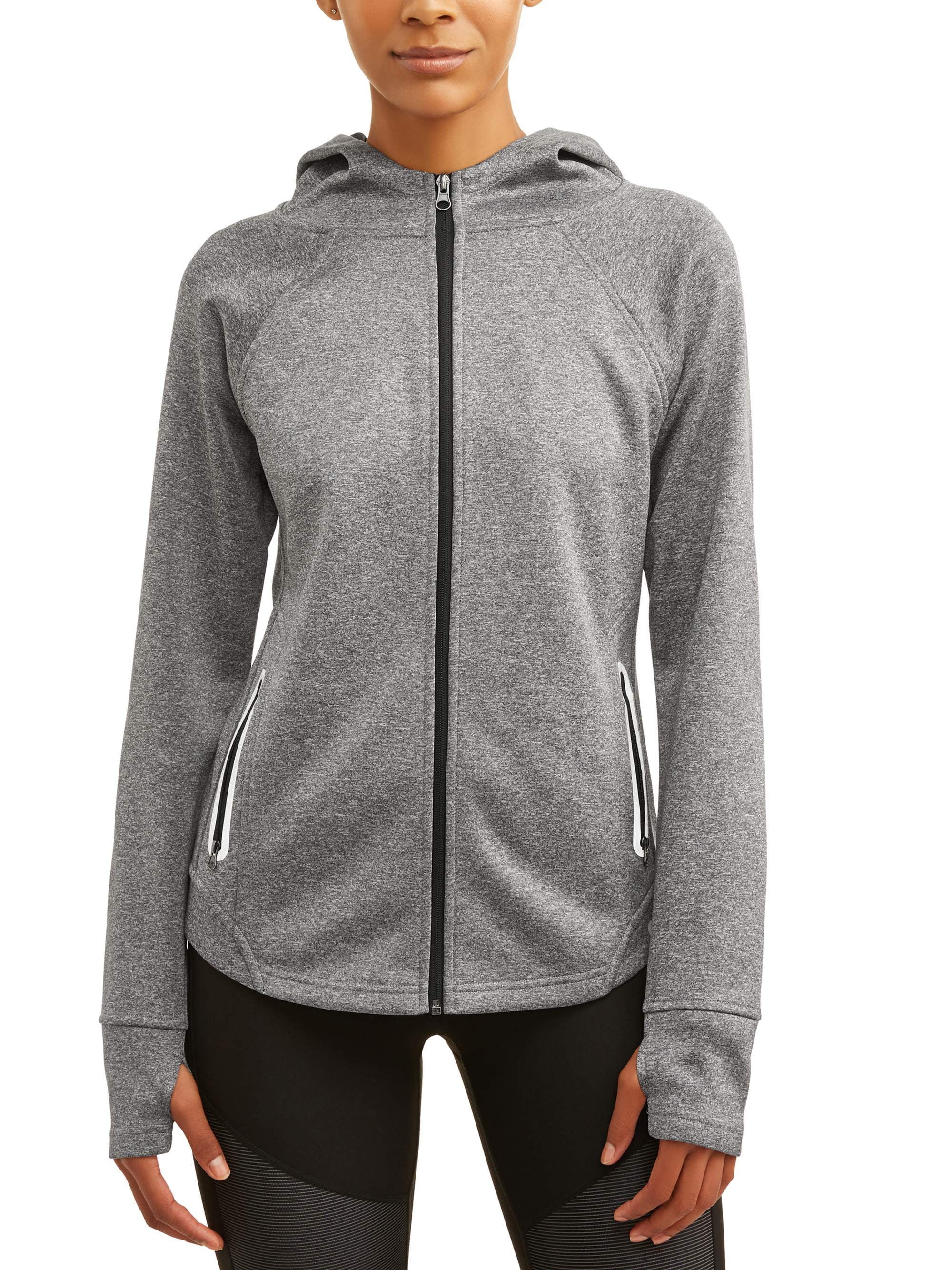 Women's Active Performance Yoga Jacket with Hoodie and Reflective