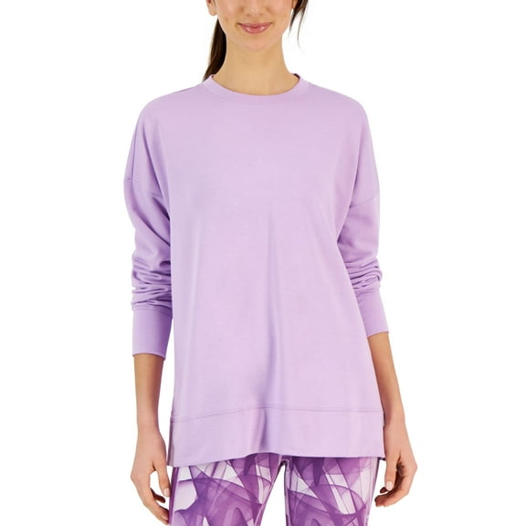 Women's Active Solid Crewneck Top Crocus Petal XXL