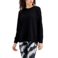 thumbnail image 1 of Women's Active Solid Crewneck Top Deep Black S, 1 of 1