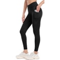 thumbnail image 1 of Women's Active Stretch Leggings with Pockets Mid Rise Yoga Pants, 1 of 7