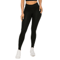 thumbnail image 1 of Women's Active Wear Leggings w/ Hidden Waistband Pocket - Black, S, 1 of 1