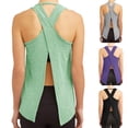 thumbnail image 1 of Women's Active Workout Tank Tops Racerback Sleeveless Tank Tops for Women Scoop Neck T-Shirt Workout Sports Shirts Loose Fit Racerback Breathable Tee, 1 of 5