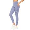 thumbnail image 1 of Women's Active Yoga Phone Pocket Leggings W/ Side Mesh, LIGHT GREY S/M, 1 of 3