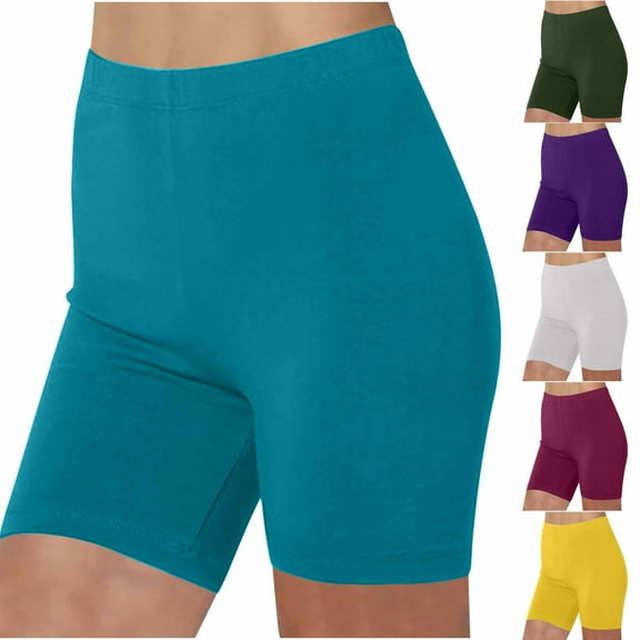 Women’s Active Yoga Shorts Stretchy High-Waisted Tummy Control Workout Shorts Soft Comfortable Gym Running Shorts